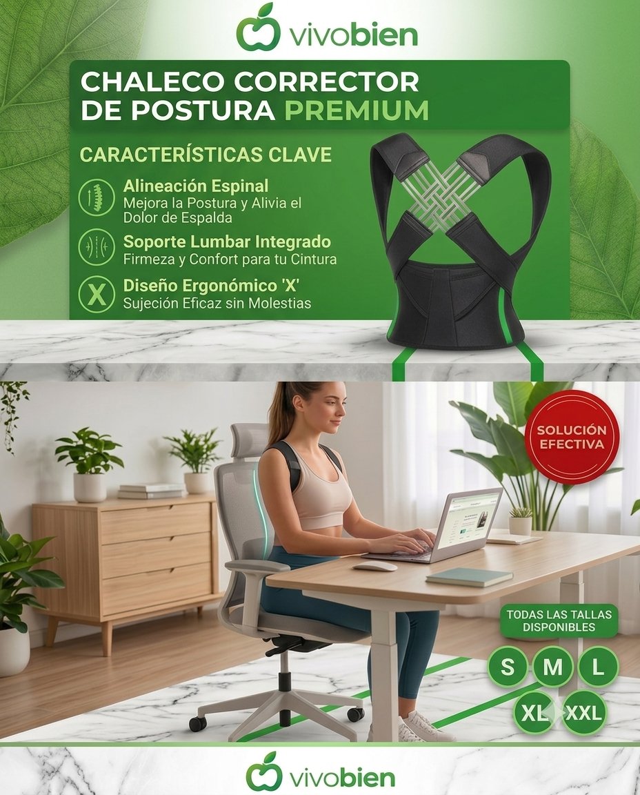 Chaleco corrector de postura ortopédico