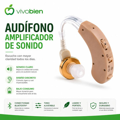 Audifono Amplificador de Sonido Para Discapacidad Auditiva