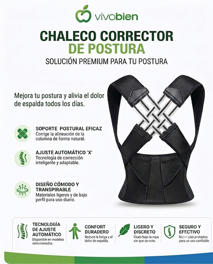 Chaleco corrector de postura ortopédico