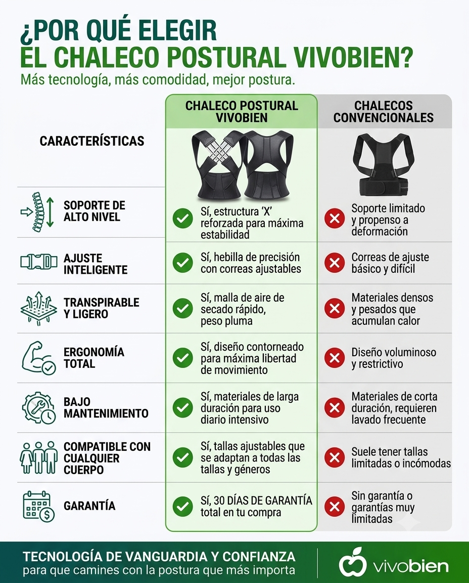 Chaleco corrector de postura ortopédico