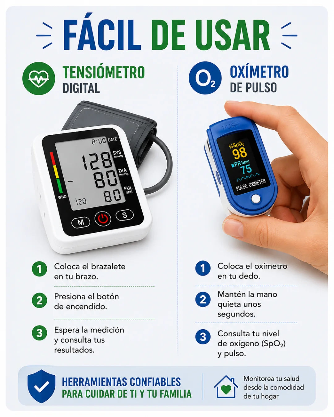 Combo Oxímetro y Tensiometro