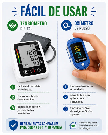 Combo Oxímetro y Tensiometro