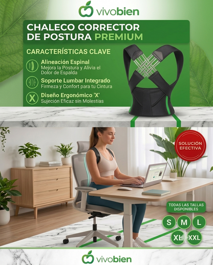 Chaleco corrector de postura ortopédico