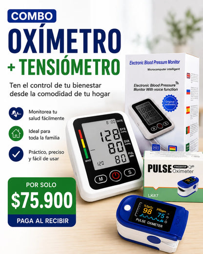 Combo Oxímetro y Tensiometro