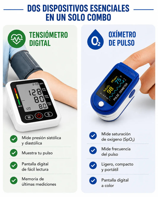 Combo Oxímetro y Tensiometro